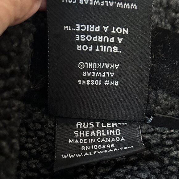 Mens RARE/VINTAGE Alf by KUHL-80s Shearling Jacket Size XL (Made in Canada) - Picture 7 of 13